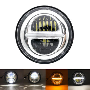 Phare LED noir 5,75 pouces avec feu de jour 40W pour Harley Sportster 883 et XL883 - vue 16
