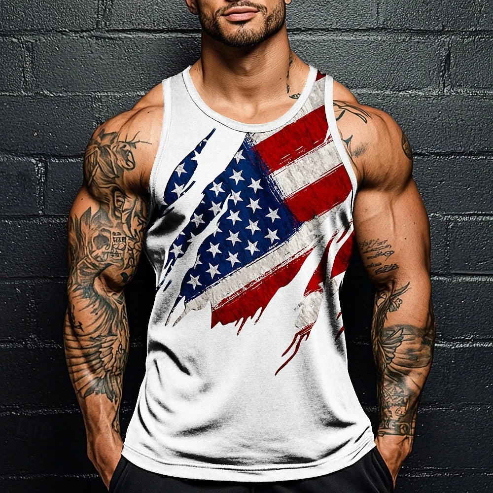 Débardeur homme aigle USA 250 ans - vue 10