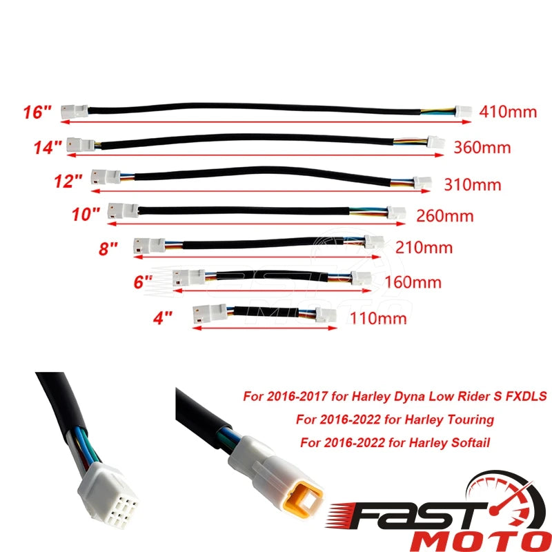 Kit d'extension de câblage électronique pour guidon de moto Harley-Davidson - vue 2