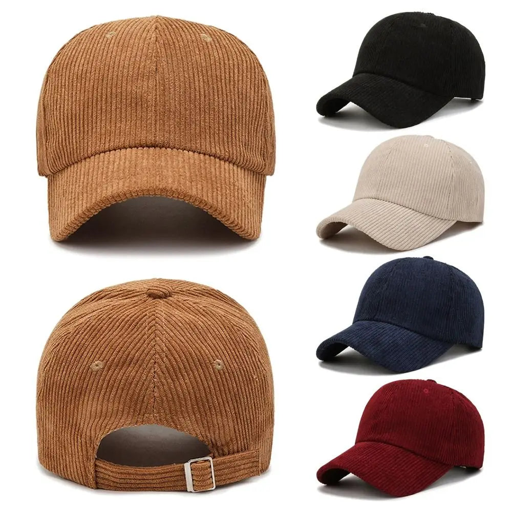 Casquette baseball velours côtelé - vue - vue 1