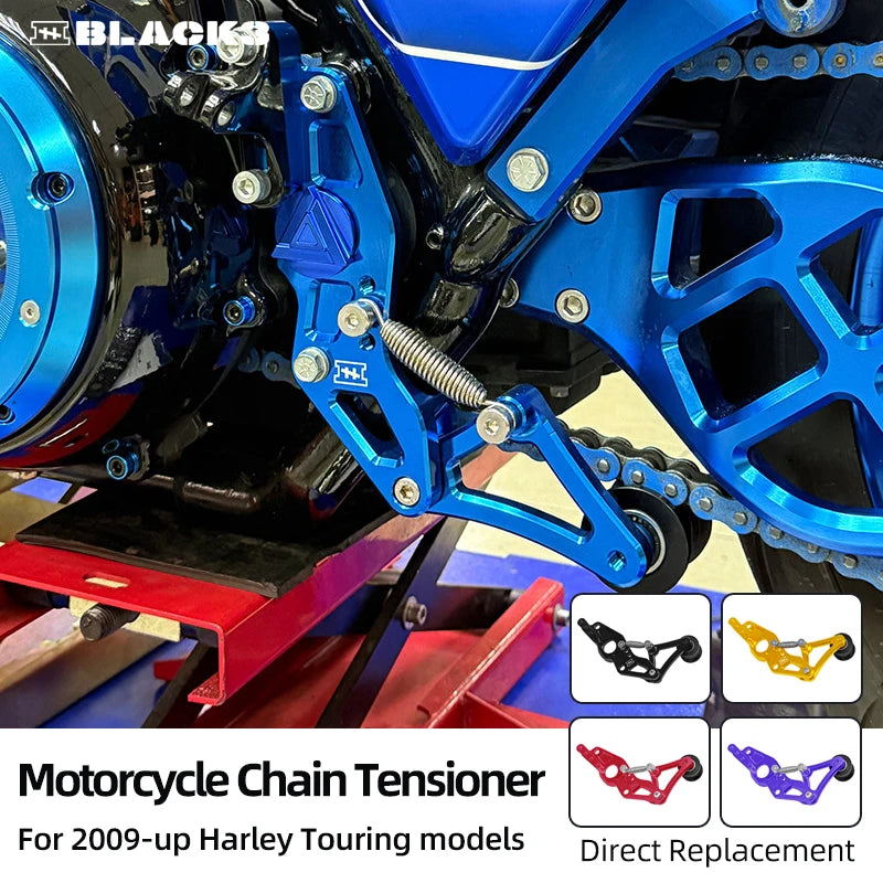 Tendeur de Chaîne CNC Aluminium - Harley-Davidson Touring 2009 et plus récent – photo 1/12