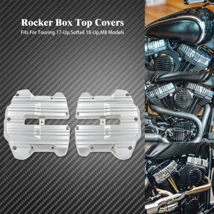 Caches de Culbuteurs (Rocker Box) en Aluminium Billet - Harley-Davidson M8 Touring, Softail, Trike – photo 7/8