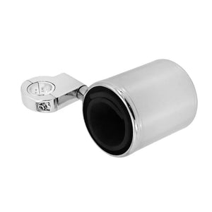Porte-gobelet chromé réglable pour moto Harley - vue 3