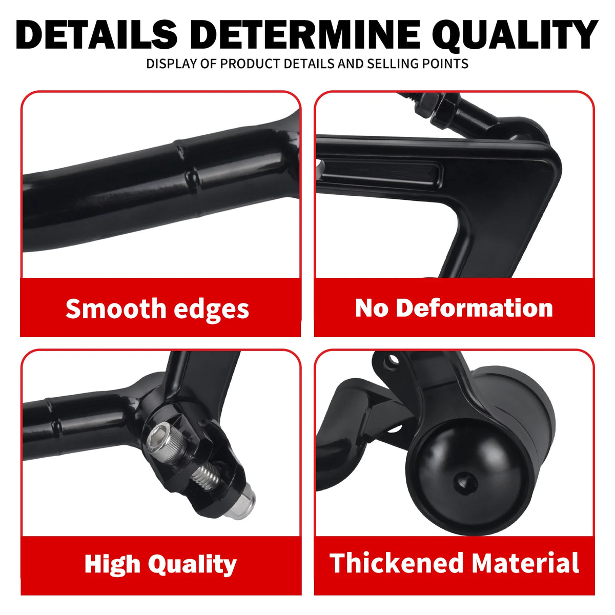Kit de commandes centrales noir en aluminium pour Harley-Davidson Touring - vue 4