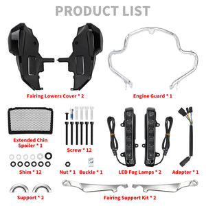 Kit de carénages inférieurs pour moto Harley Touring - vue 6