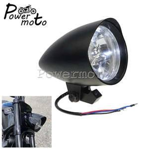 Phare bullet H4 pour Harley Sportster - vue 7