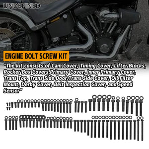 Kit visserie moteur et transmission inox pour Harley Touring Softail Dyna - vue 14