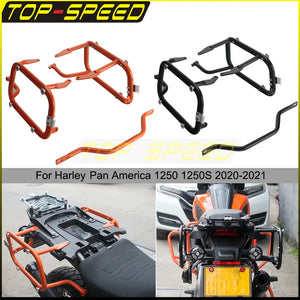 Support de Malle Latérale et Boîte à Outils pour Harley Pan America 1250 - vue 1