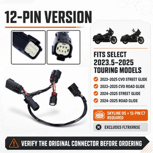 Faisceau adaptateur 12 broches pour Harley Touring - vue 1