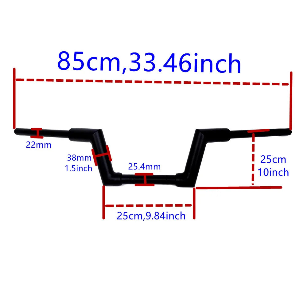 Guidon ape hanger 1-1/2 pouce pour Harley Sportster S et Nightster 975 - vue 1