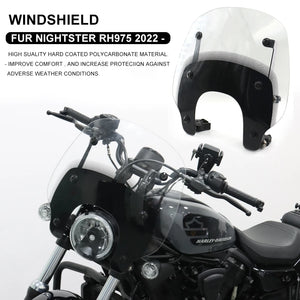 Pare-Brise Compact 11 Pouces à Déverrouillage Rapide - Harley-Davidson Nightster 975 2022 et plus récent – photo 1/8