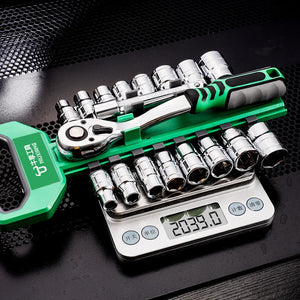 Coffret de Clés à Cliquet 72 Dents 1/4", 3/8" et 1/2" Réversibles – photo 5/9