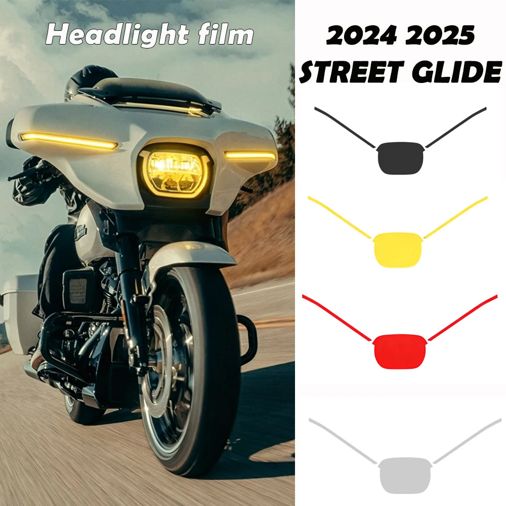 Film de protection transparent pour phare de Harley Street Glide - vue 1