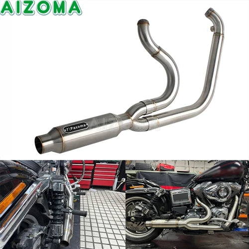 Collecteur d'échappement pour Harley-Davidson Dyna FXDF FXDL FXDLS FXDB FXD FXDC FXDWG – photo 9/10