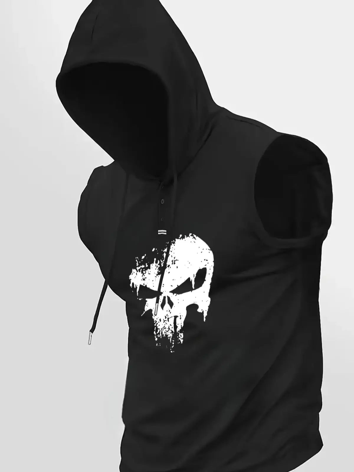 Débardeur capuche skull - vue 6