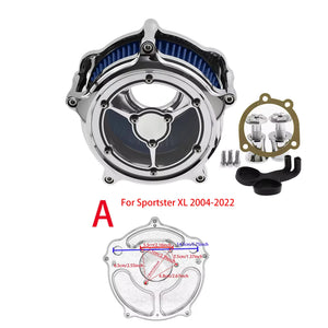 Filtre à air transparent chromé - Harley Sportster XL883, Touring FLHX, FLHR, Dyna FXDB, Softail FLSTF – photo 7/13