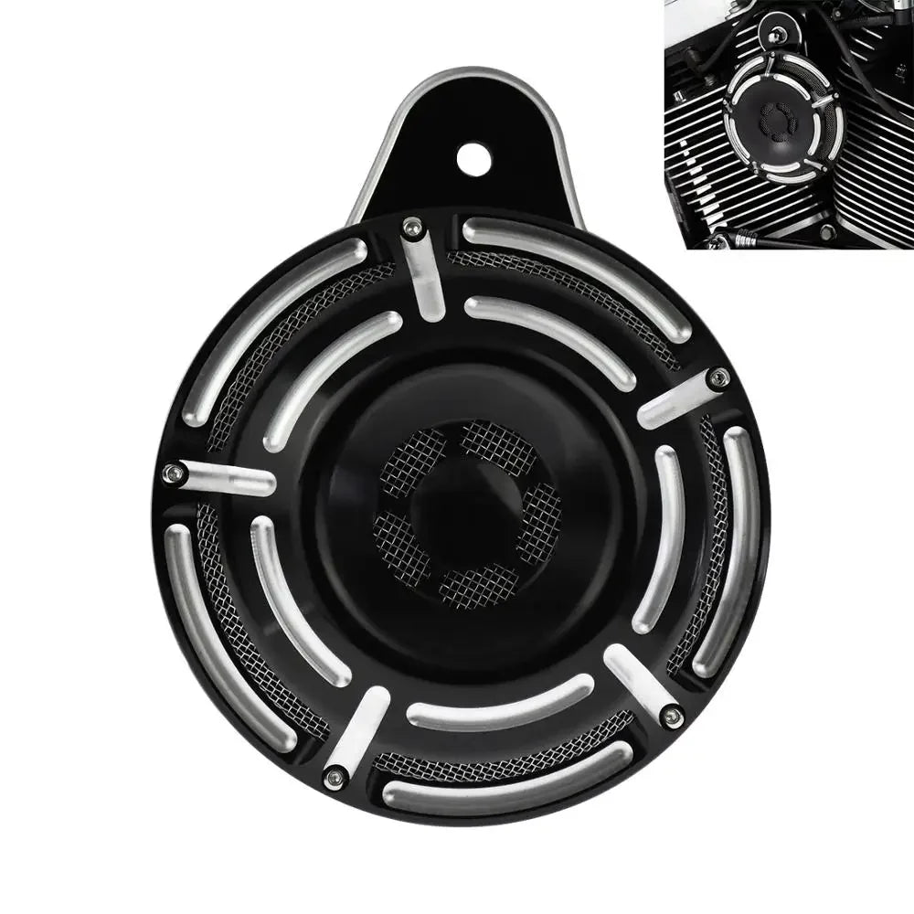 Klaxon avec cache aluminium pour Harley Big Twin - vue 3