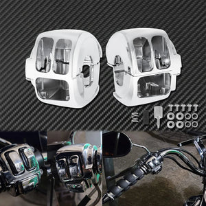 Boîtiers de commodo aluminium pour Harley Softail Dyna Sportster - vue 7