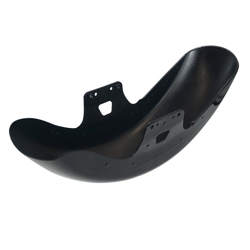 Garde-boue avant moto style chopped noir brillant pour Harley-Davidson Touring - vue 5