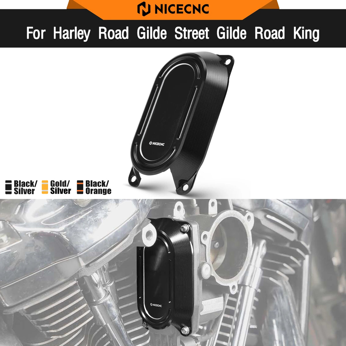 Cache de Corps de Papillon (Throttle Body Cap) Aluminium - Harley-Davidson Street Glide, Road King, Road Glide – photo 1/9