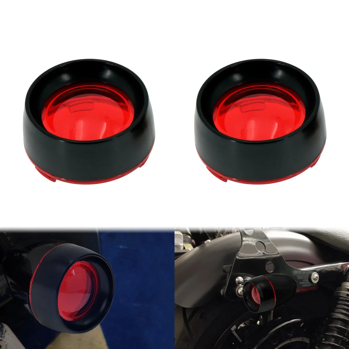 Visières de clignotants pour Harley Touring Softail - vue 15