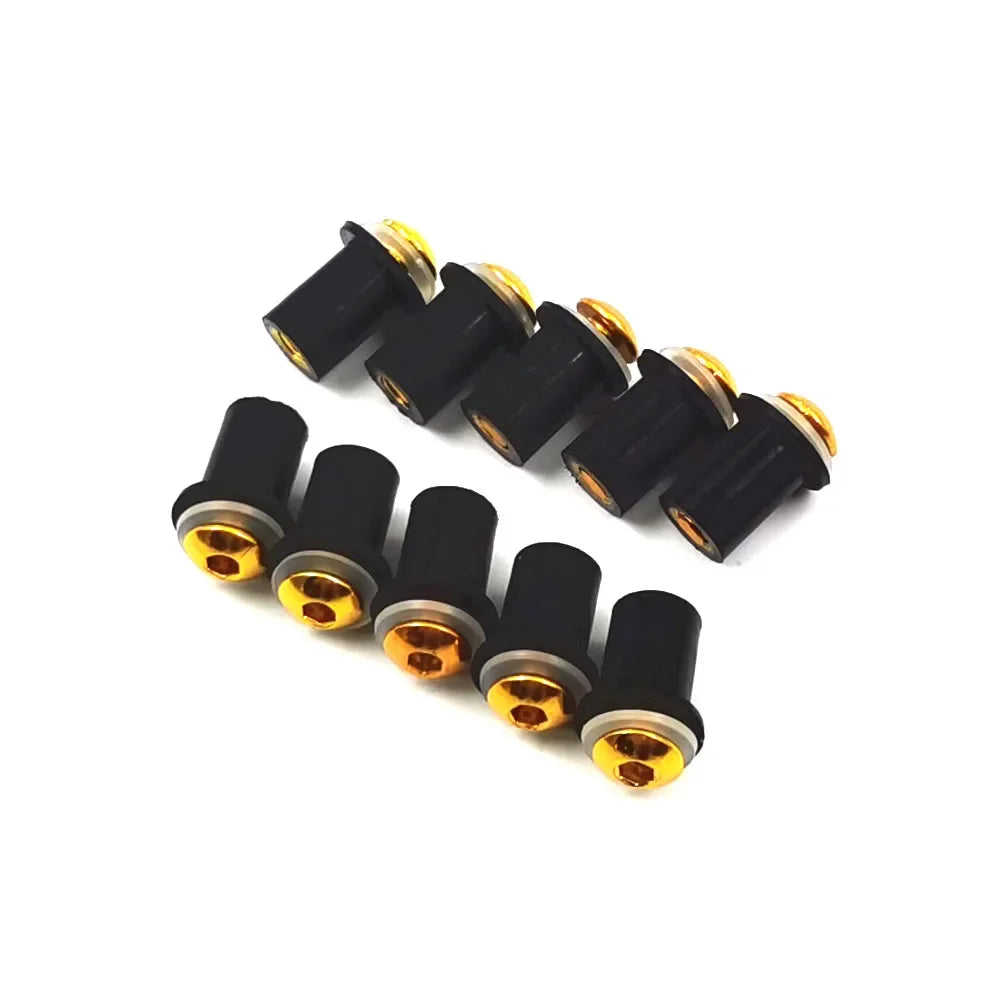 Vis de fixation de pare-brise moto en aluminium, plusieurs couleurs - vue 2