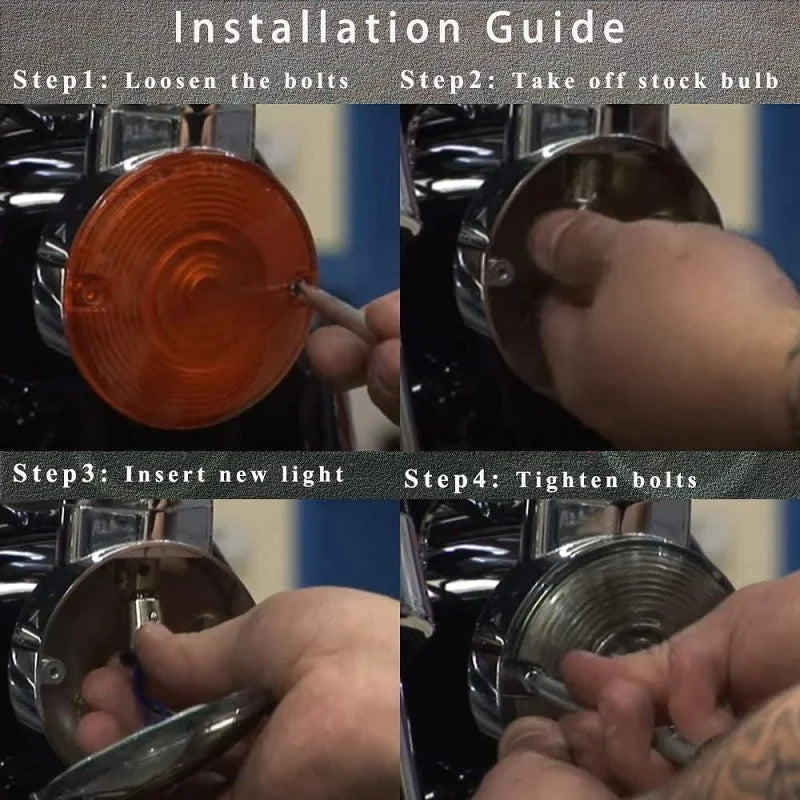 Inserts de clignotants LED pour Harley Touring et Heritage - vue 6