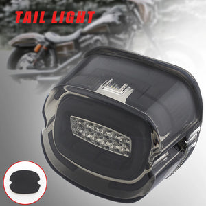 Feu arrière LED fumé avec clignotants intégrés pour Harley Softail Dyna Touring - vue 2