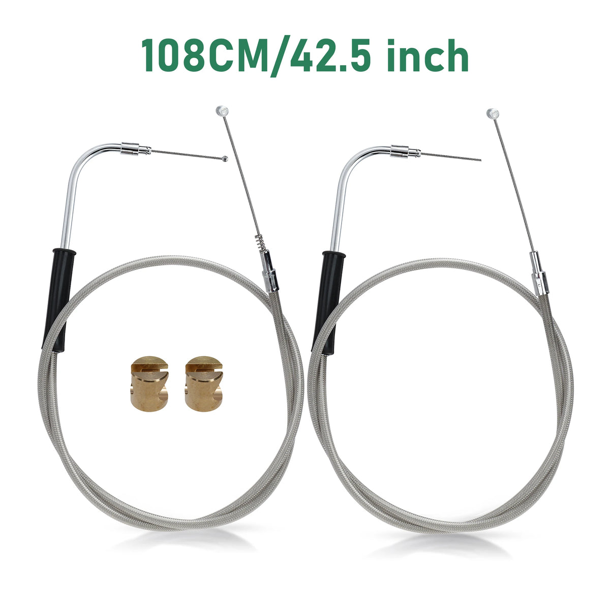 Kit Câble d'Accélérateur Tressé Inox 108cm - Harley-Davidson Sportster XL, Dyna, Softail Standard – photo 8/8