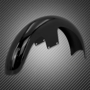 Garde-boue avant moto en acier noir brillant 21 pouces pour Harley Touring - vue 2