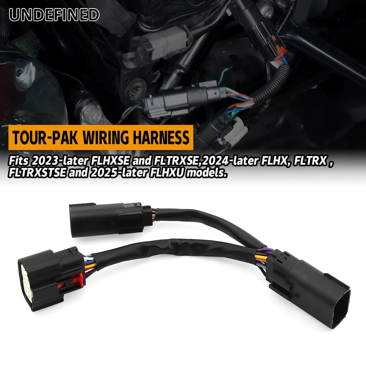 Faisceau d'extension de câblage de coffre Tour-Pak noir pour Harley Touring Street Glide, Road Glide, CVO (2023-2025)
