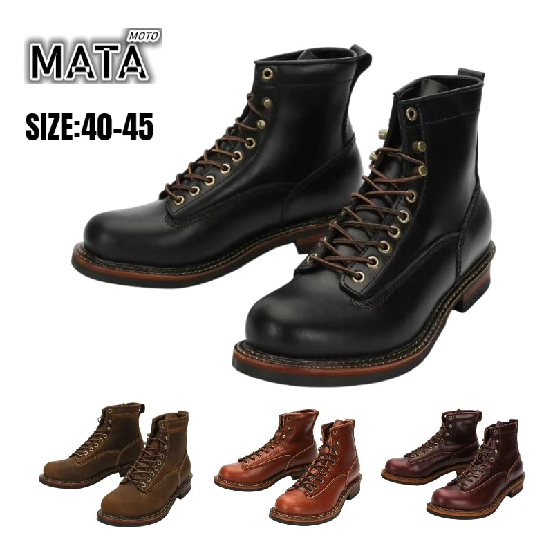 Bottines cuir cowhide homme - vue 1