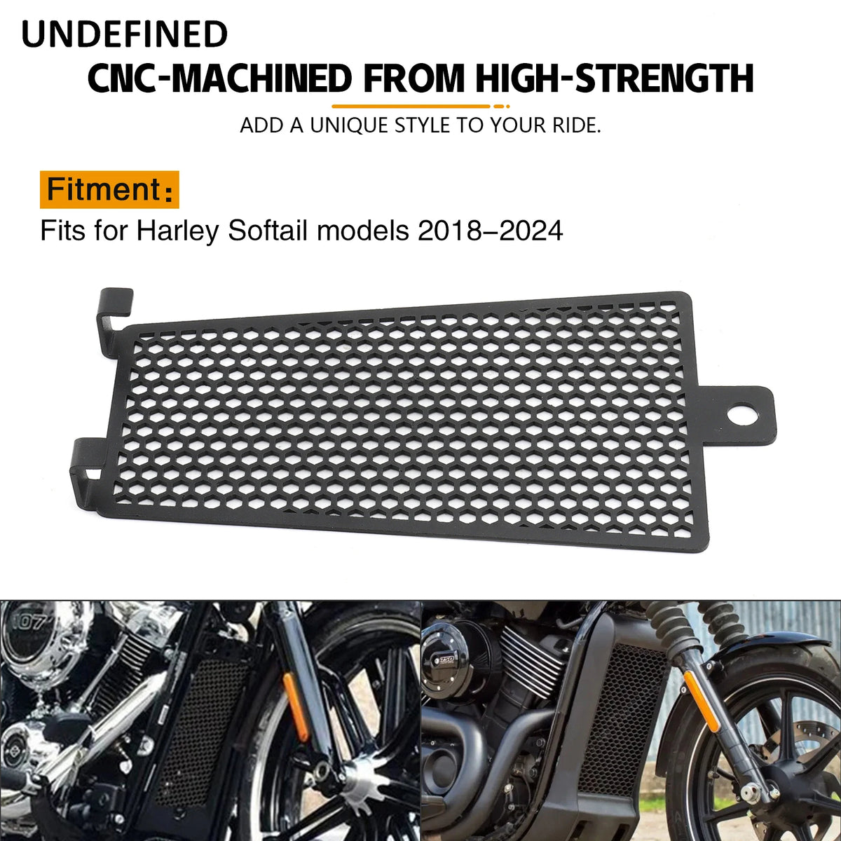 Grille de protection de radiateur pour Harley Softail - vue 2