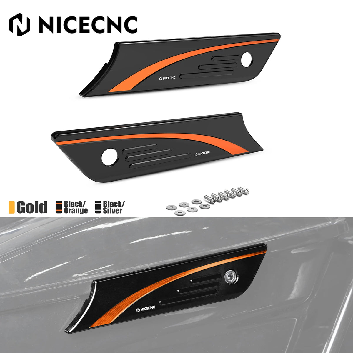 Cache décoratif de loquet de sacoche pour Harley-Davidson Street Glide FLHX (2014-2023)