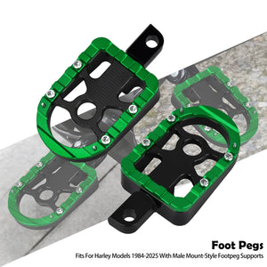 Marchepieds/repose-pieds passager arrière pour Harley-Davidson Sportster, Touring, Road Glide, Dyna et Softail FL – photo 12/12