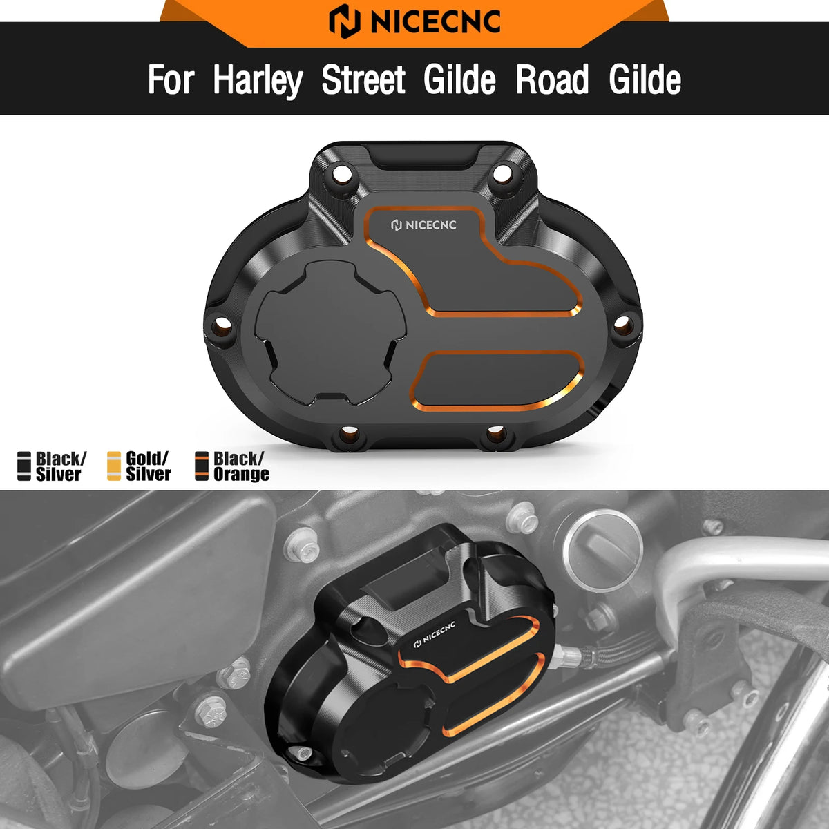 Cache Latéral de Transmission Aluminium - Harley-Davidson Street Glide, Road Glide, Road King, Electra Glide 2007-2016 – photo 1/9