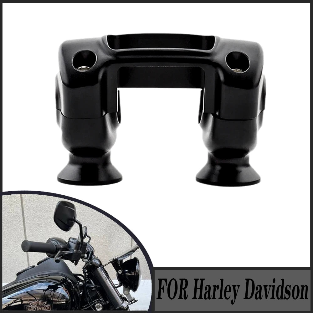 Kit rehausseurs et pontet de guidon pour Harley Softail - vue 5