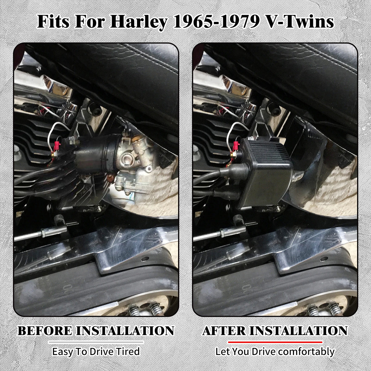 Bobine d'allumage double sortie Twin Power (5 Ohm) - Harley-Davidson V-Twin 1965-1979 – photo 2/7