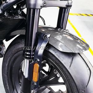 Garde-boue avant en fibre de carbone pour Harley Sportster S - vue 2