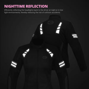 Blouson moto femme noir respirant - vue de face - vue 3
