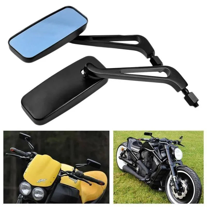 Paire de rétroviseurs chromés pour Harley-Davidson Softail, Sportster, Touring