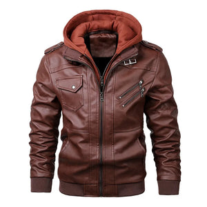 Blouson moto rétro à bandes réfléchissantes - vue - vue 1