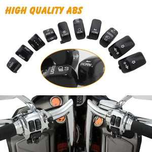 Caches de boutons de commodo pour Harley Touring - vue 2
