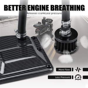 Couvercle de boîte ventilé carbone pour Harley M8 Touring et Softail - vue 4