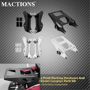 Kit de Fixation 4 Points (Docking Hardware) pour Porte-Bagages - Harley-Davidson Touring 2014-2025 – photo 1/10