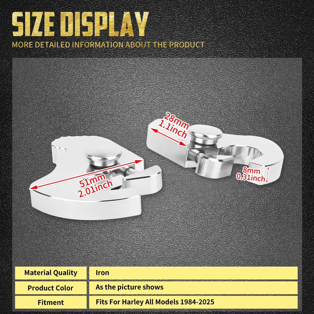 Kit de loquets de fixation rapide pour dossier sissy bar et porte-bagages détachable - Harley-Davidson – photo 5/8