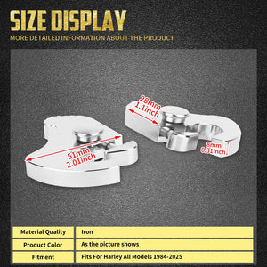 Kit de loquets de fixation rapide pour dossier sissy bar et porte-bagages détachable - Harley-Davidson – photo 5/8