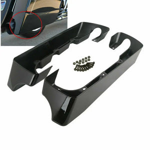 Extension noire en ABS pour sacoches rigides de Harley Touring - vue 1